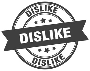 Obraz premium dislike stamp. dislike label on transparent background. round sign