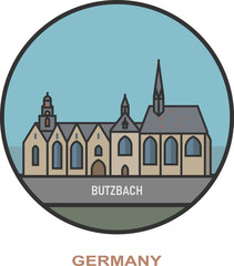 Butzbach. Cities and towns in Germany