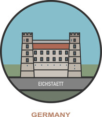 Eichstaett. Cities and towns in Germany