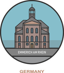 Emmerich am Rhein. Cities and towns in Germany