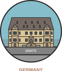 Erwitte. Cities and towns in Germany