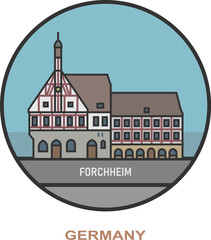 Forchheim. Cities and towns in Germany