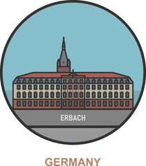 Erbach. Cities and towns in Germany