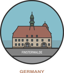Finsterwalde. Cities and towns in Germany