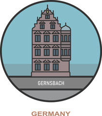 Gernsbach. Cities and towns in Germany