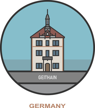 Geithain. Cities and towns in Germany
