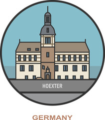 Hoexter. Cities and towns in Germany