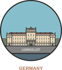 Ludwigslust. Cities and towns in Germany