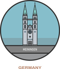 Meiningen. Cities and towns in Germany