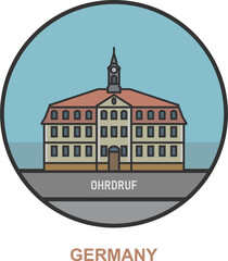 Ohrdruf. Cities and towns in Germany
