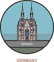 Remagen. Cities and towns in Germany