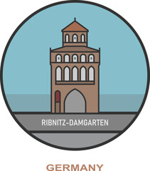 Ribnitz-Damgarten. Cities and towns in Germany