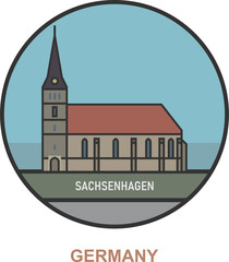 Sachsenhagen. Cities and towns in Germany