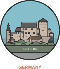 Stolberg. Cities and towns in Germany