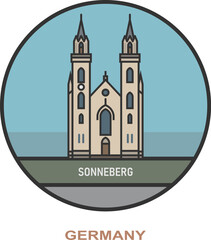 Sonneberg. Cities and towns in Germany