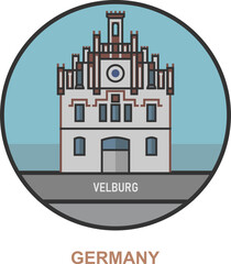 Velburg. Cities and towns in Germany