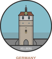 Vellberg. Cities and towns in Germany
