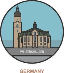 Waltershausen. Cities and towns in Germany