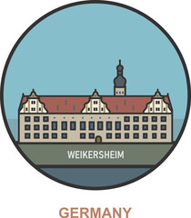 Weikersheim. Cities and towns in Germany
