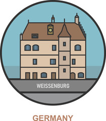 Weissenburg. Cities and towns in Germany