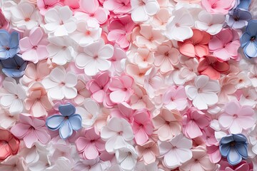 Obraz premium Cherry Blossom Gradient Tints and Pastel Petal Gradients Merge: A Blossoming Symphony