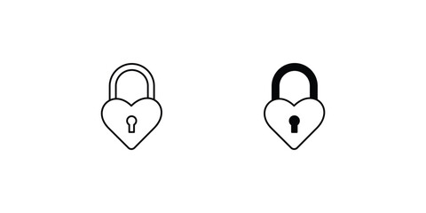 padlock icon with white background vector stock illustration