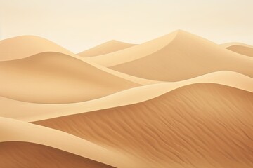 Fototapeta na wymiar Earthy Tones Blend: Desert Sand Dune Gradients Image