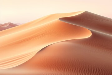 Fototapeta na wymiar Golden Hour Desert Sand Dune Gradients