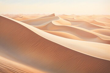 Fototapeta na wymiar Desert Sunlit Sand Dune Gradients in Striking Shades