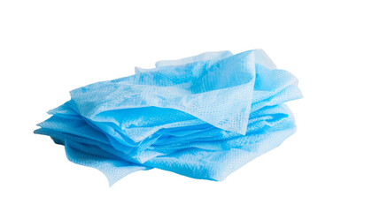 Keeping Surfaces Clean with Disinfectant Wipes On Transparent Background.