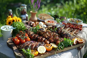 Summer Backyard BBQ Party: Friends, Family, and Children