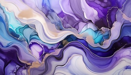 Marble and Agate Inspired Alcohol Ink Art