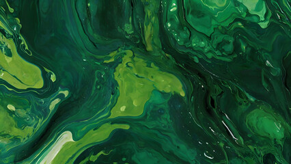 Abstract textured background of a mix green watercolor paint