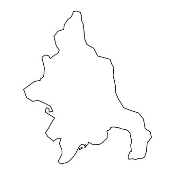 Azua Province map, administrative division of Dominican Republic. Vector illustration.
