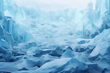 Icy Glacier Gradient: Arctic Frost Layers