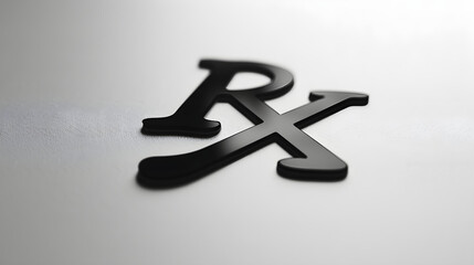 The Universally Recognized Symbol for Pharmaceutical Prescription: The Rx Sign - obrazy, fototapety, plakaty