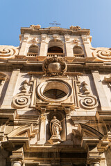 Palermo, Sicily, Italy. San Matteo al Cassaro - Catholic Church. Sunny summer day