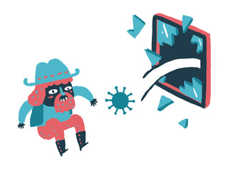 Virus entered the house