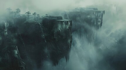 Fototapeta premium Ethereal Servers Harboring Boundless Digital Realms: A Transcendent Journey through Interconnected Landscapes