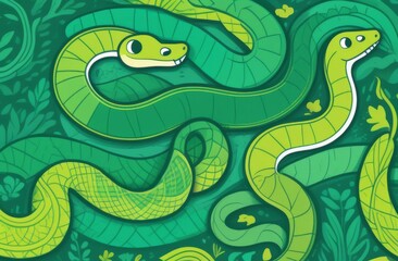 Fototapeta premium snake, year of the snake, new year 2025, new year of the snake, graphic snake, Chinese style snake