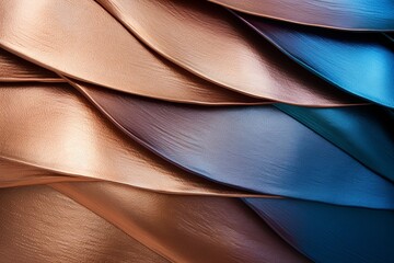 Shimmering Copper Metallic Sheen Gradient Textures