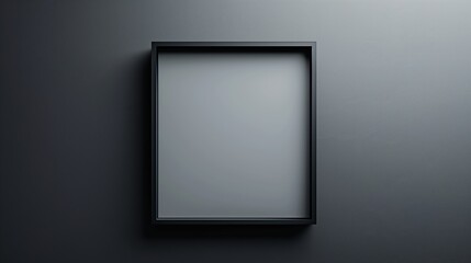 Gray empty quote box with black frames for copy spase text