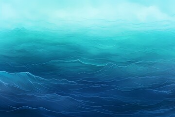 Deep Aquatic Elevation: Oceanic Dark Gradient Layers - obrazy, fototapety, plakaty