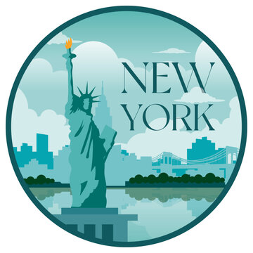 Skyline New York City Illustration