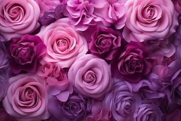 Radiant Orchid Gradient Floral Elegance.