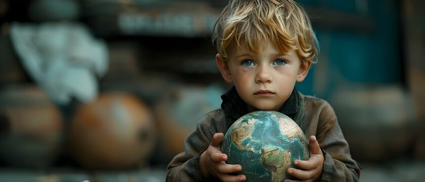 The Silent Crisis of Global Hunger: Impact on Children and Adults in Poverty Across the World. Concept Global Hunger, Poverty, Impact on Children, Food Insecurity, Silent Crisis