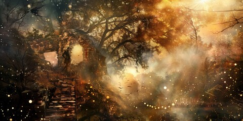 Concept Art Dreamscapes: Explore Surreal Backgrounds - obrazy, fototapety, plakaty