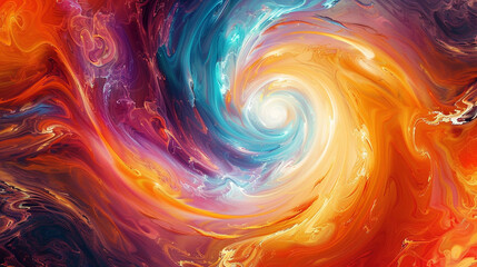 A mesmerizing kaleidoscope of colors swirls and twirls, painting a picture of pure enchantment and wonder.