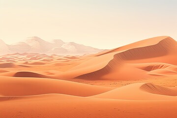 Fototapeta na wymiar Sahara Sand Dune Gradients: Arid Landscape Colors Unveiled
