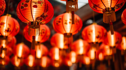 Fototapeta premium chinese new year lanterns
